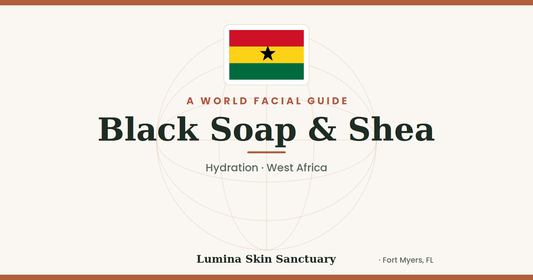 Black Soap & Shea — West Africa facial tradition | Lumina Skin Sanctuary World Facial Guide