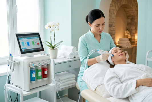 Hydra Spa Infusion facial machine in a bright Fort Myers esthetician studio