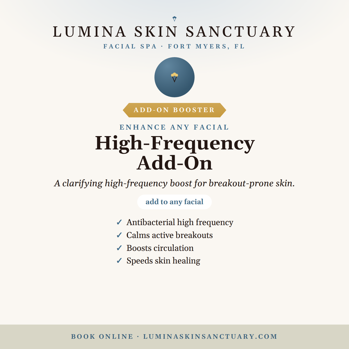 High-Frequency Add-On — Lumina Skin Sanctuary, Fort Myers