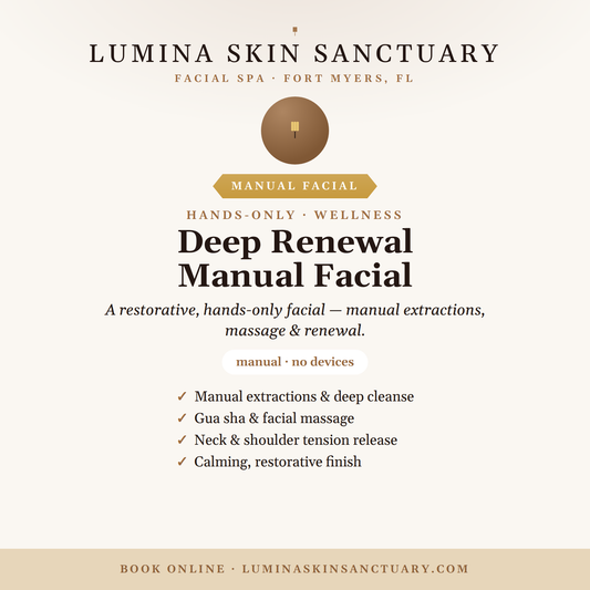 Deep Renewal Manual Facial — Lumina Skin Sanctuary, Fort Myers