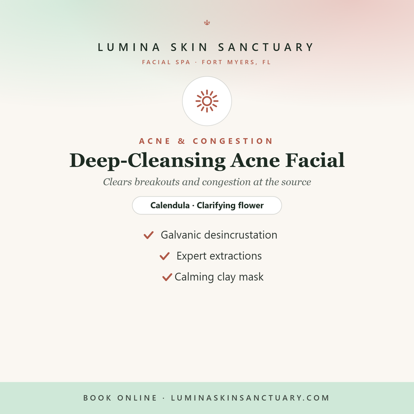 Deep-Cleansing Acne Facial · 6-Visit Series — Lumina Skin Sanctuary, Fort Myers