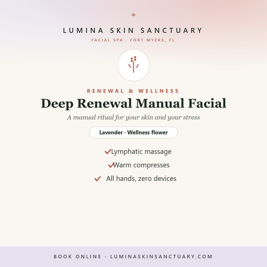 Deep Renewal Manual Facial — Lumina Skin Sanctuary, facial spa in Fort Myers, FL