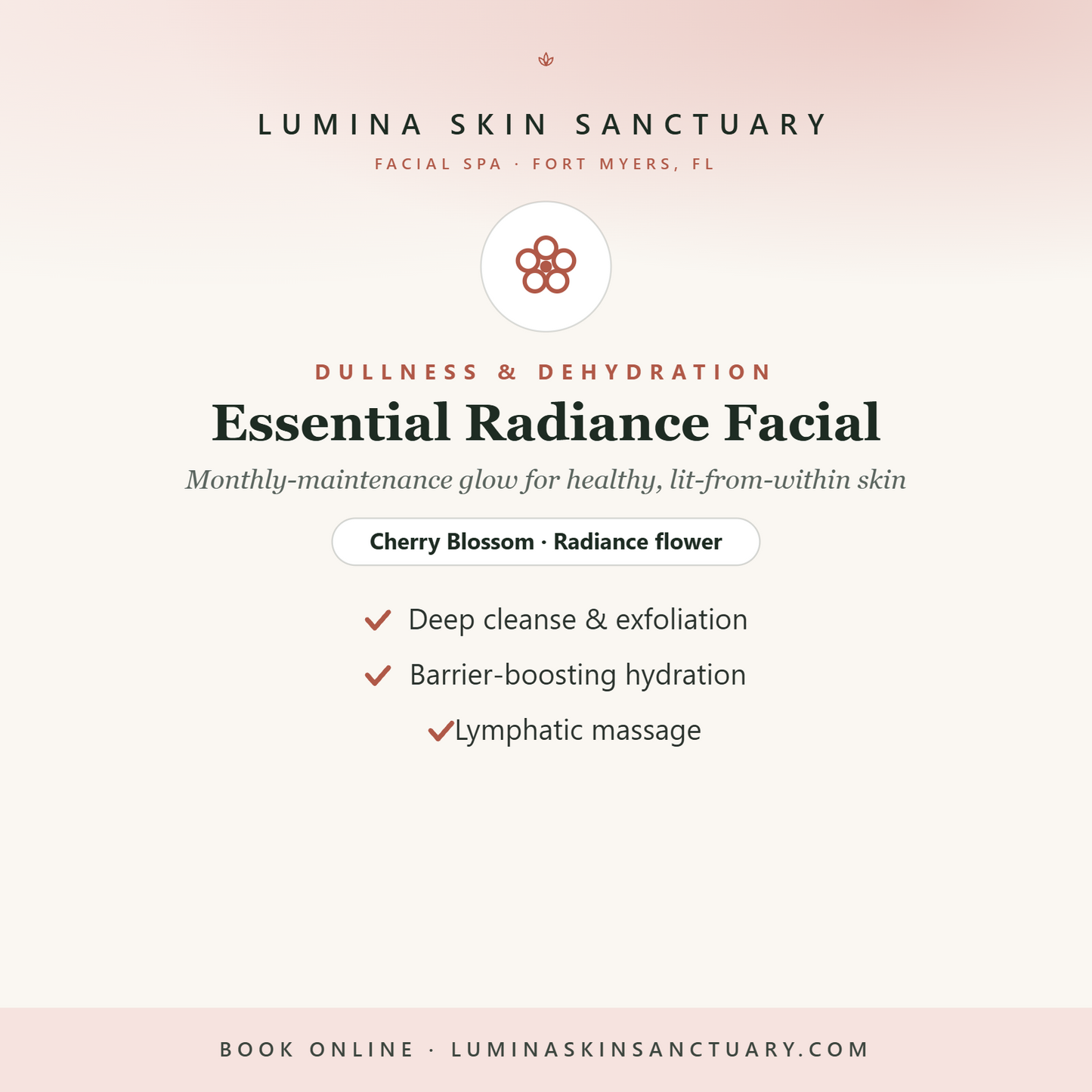 Essential Radiance Facial — Lumina Skin Sanctuary, facial spa in Fort Myers, FL