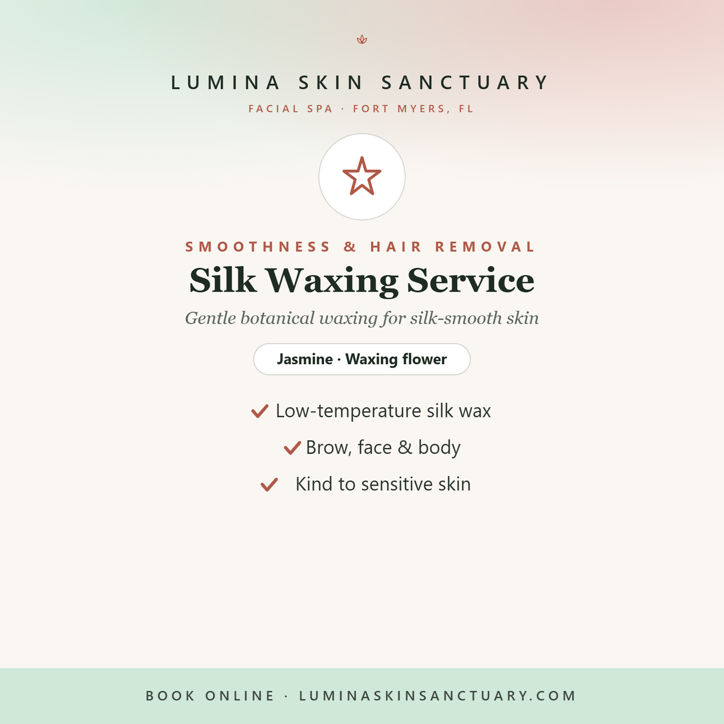 Silk Waxing Service — Lumina Skin Sanctuary, facial spa in Fort Myers, FL